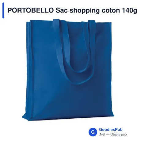 PORTOBELLO Sac shopping coton 140gr/m²