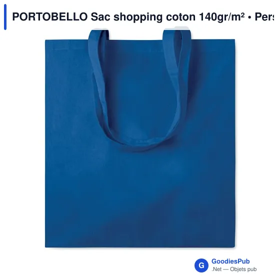 PORTOBELLO Sac shopping coton 140gr/m² - Image 2
