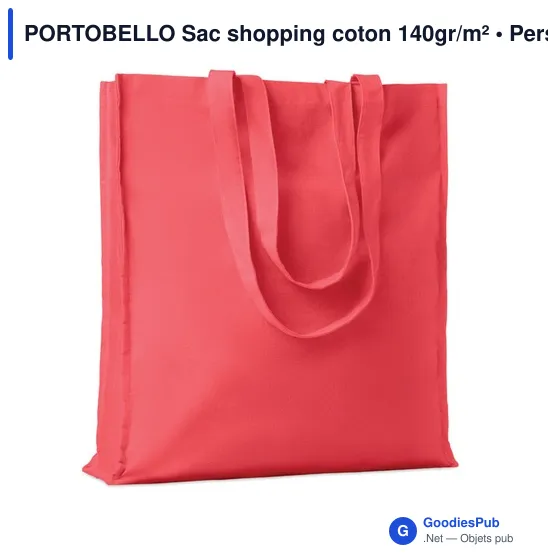 PORTOBELLO Sac shopping coton 140gr/m² - Image 11