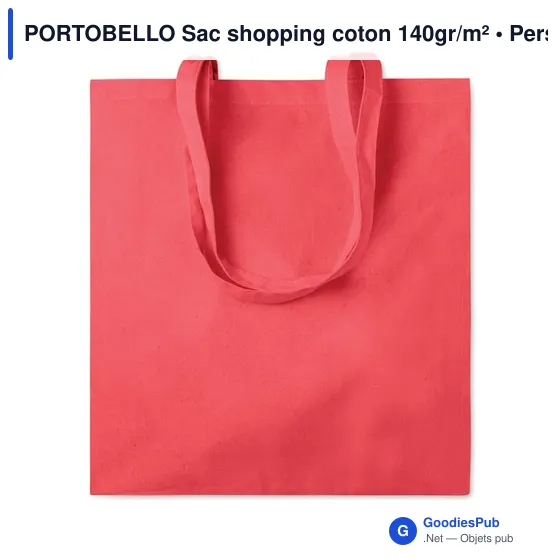 PORTOBELLO Sac shopping coton 140gr/m² - Image 12