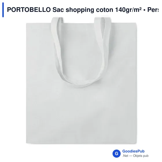 PORTOBELLO Sac shopping coton 140gr/m² - Image 4