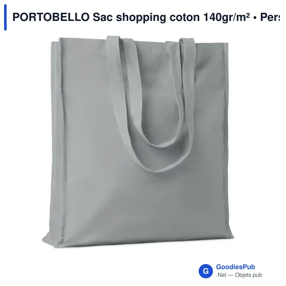 PORTOBELLO Sac shopping coton 140gr/m² - Image 5