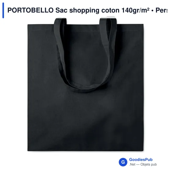 PORTOBELLO Sac shopping coton 140gr/m² - Image 8