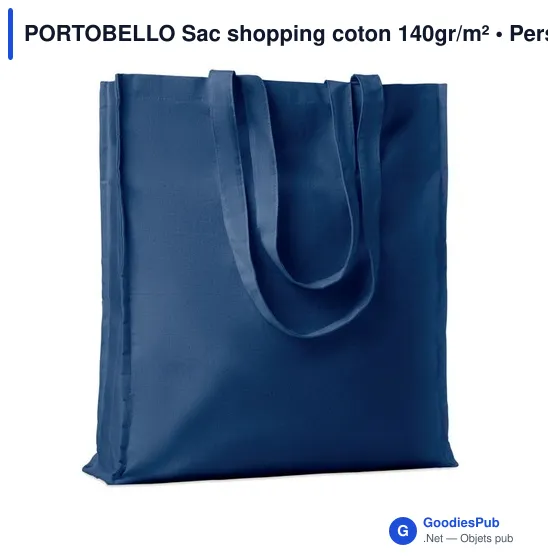 PORTOBELLO Sac shopping coton 140gr/m² - Image 9