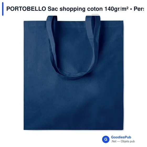 PORTOBELLO Sac shopping coton 140gr/m² - Image 10
