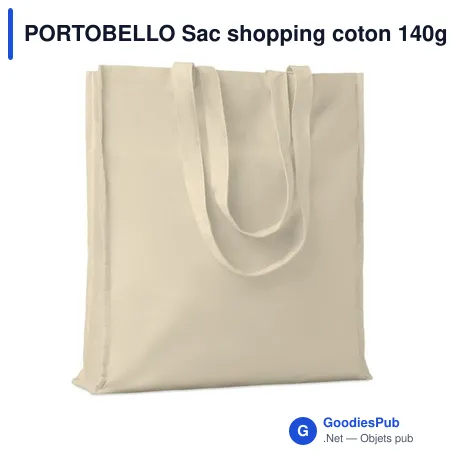 PORTOBELLO Sac shopping coton 140gr/m²