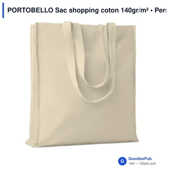 PORTOBELLO Sac shopping coton 140gr/m² - Image 1