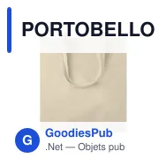 PORTOBELLO Sac shopping coton 140gr/m² - Miniature 2