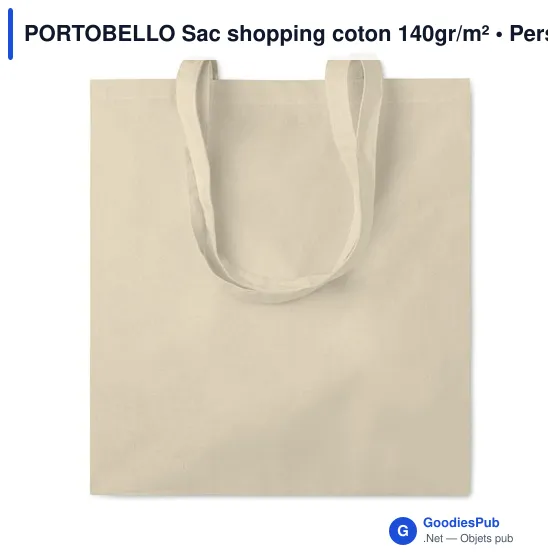 PORTOBELLO Sac shopping coton 140gr/m² - Image 2