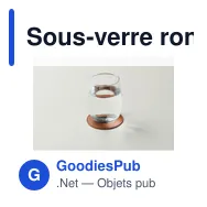 Sous-verre rond personnalisable en PU avec logo - POSA - Miniature 8
