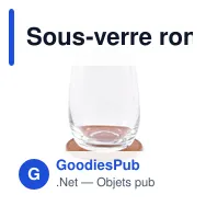 Sous-verre rond personnalisable en PU avec logo - POSA - Miniature 9