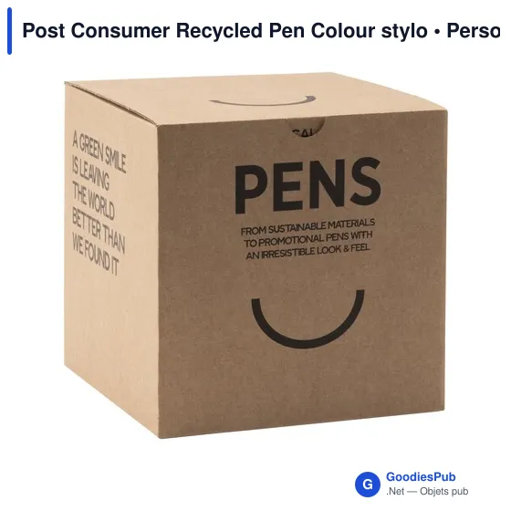 Stylo à bille personnalisable en plastique recyclé avec logo - Image 11