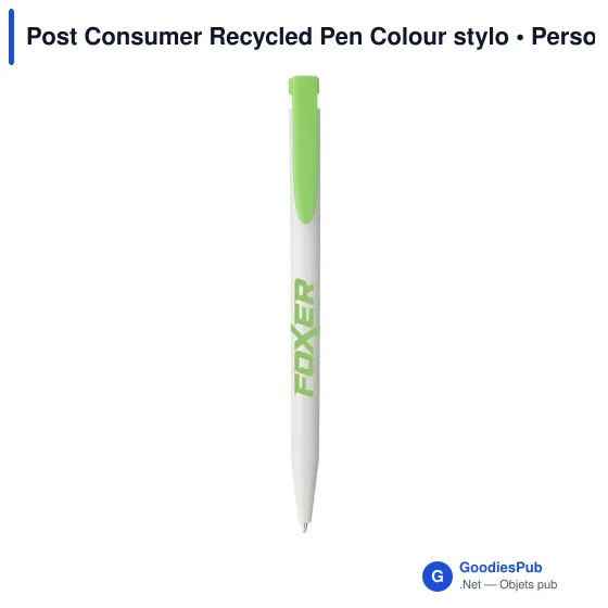 Stylo à bille personnalisable en plastique recyclé avec logo - Image 12