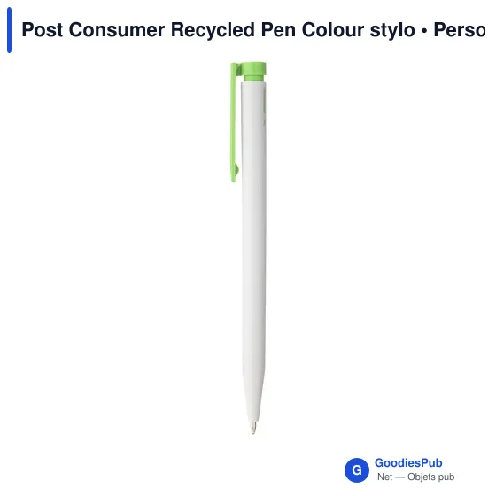 Stylo à bille personnalisable en plastique recyclé avec logo - Image 9