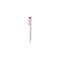 Variante gris - Stylo à bille personnalisable en plastique recyclé avec logo