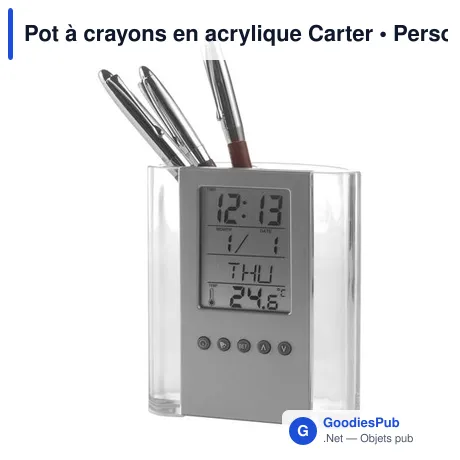 Pot à crayons en acrylique Carter