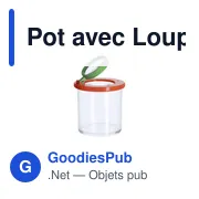 Pot avec Loupe personnalisable pour logo - Bronly 3/6X - Miniature 1