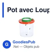 Pot avec Loupe personnalisable pour logo - Bronly 3/6X - Miniature 2