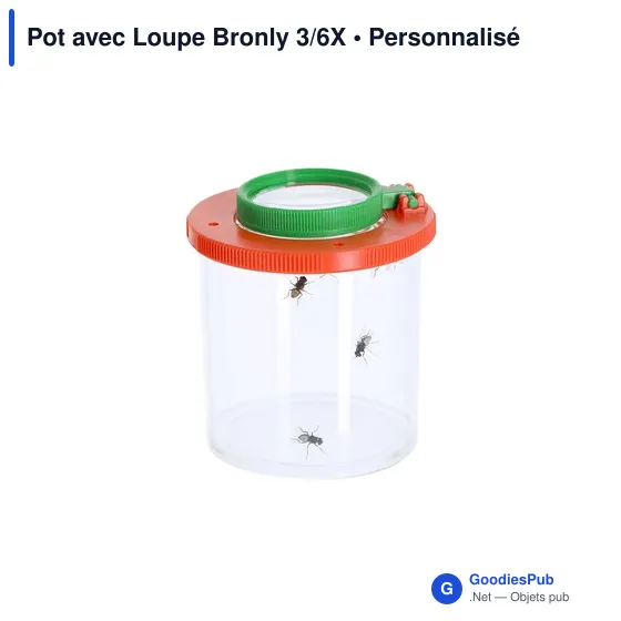 Pot avec Loupe personnalisable pour logo - Bronly 3/6X - Image 2