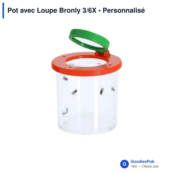 Pot avec Loupe personnalisable pour logo - Bronly 3/6X - Image 3