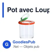 Pot avec Loupe personnalisable pour logo - Bronly 3/6X - Miniature 4
