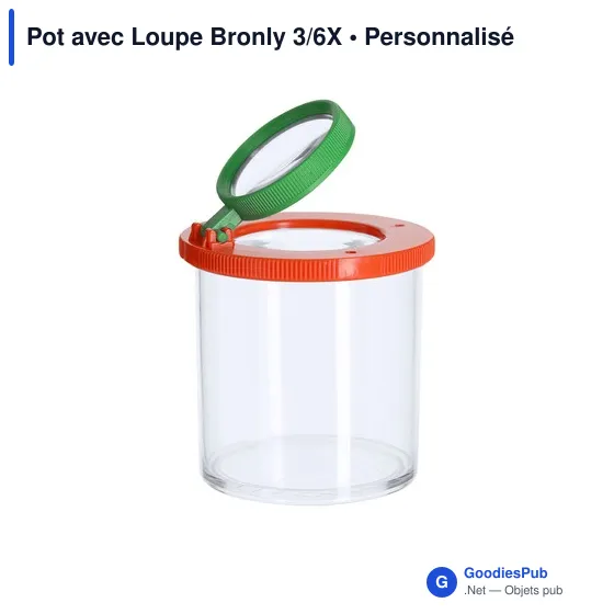 Pot avec Loupe personnalisable pour logo - Bronly 3/6X - Image 4