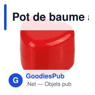 Pot de baume à lèvres personnalisable en forme de cœur avec logo - Miniature 5