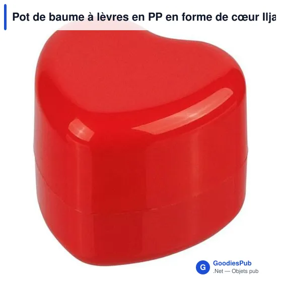 Pot de baume à lèvres personnalisable en forme de cœur avec logo - Image 5