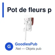 Pot de fleurs personnalisable avec logo - Chupon - Miniature 1