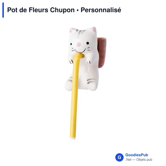 Pot de fleurs personnalisable avec logo - Chupon - Image 2