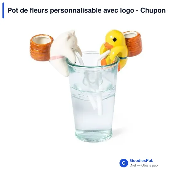 Pot de fleurs personnalisable avec logo - Chupon - Image 12