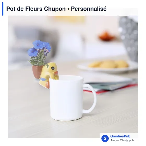 Pot de fleurs personnalisable avec logo - Chupon - Image 3