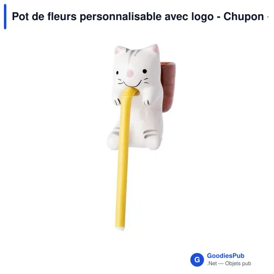 Pot de fleurs personnalisable avec logo - Chupon - Image 8