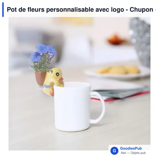 Pot de fleurs personnalisable avec logo - Chupon - Image 10
