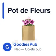 Pot de Fleurs Sober personnalisable avec logo pour entreprises - Miniature 1