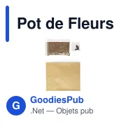 Pot de Fleurs Sober personnalisable avec logo pour entreprises - Miniature 2