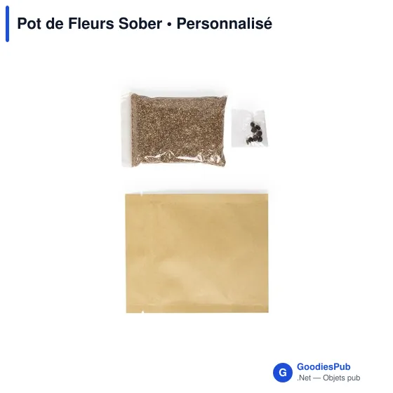 Pot de Fleurs Sober personnalisable avec logo pour entreprises - Image 2