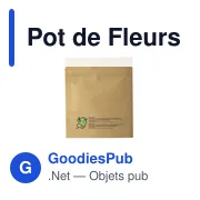 Pot de Fleurs Sober personnalisable avec logo pour entreprises - Miniature 3