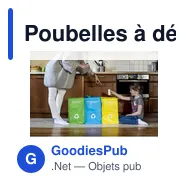 Poubelles à déchets recyclables personnalisables avec logo - Justin - Miniature 2