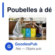 Poubelles à déchets recyclables personnalisables avec logo - Justin - Miniature 3