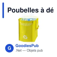 Poubelles à déchets recyclables personnalisables avec logo - Justin - Miniature 5
