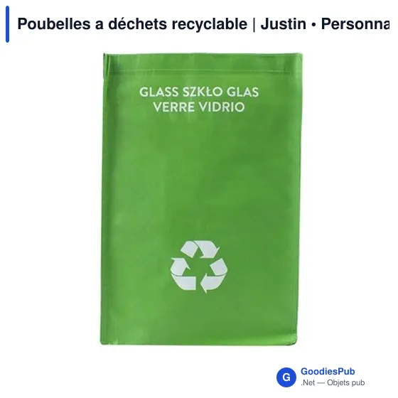 Poubelles à déchets recyclables personnalisables avec logo - Justin - Image 6