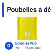 Poubelles à déchets recyclables personnalisables avec logo - Justin - Miniature 8
