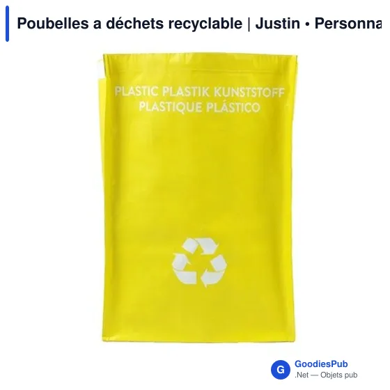 Poubelles à déchets recyclables personnalisables avec logo - Justin - Image 8