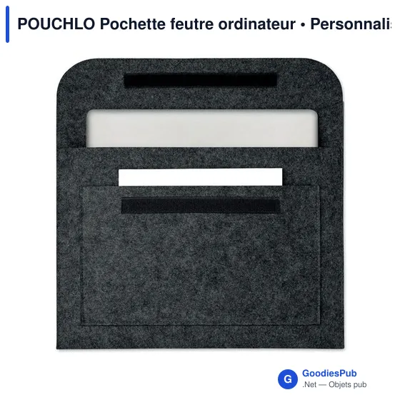 POUCHLO Pochette feutre ordinateur - Image 3