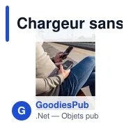 Chargeur sans fil personnalisable 10 000 mAh avec logo | Cory - Miniature 2