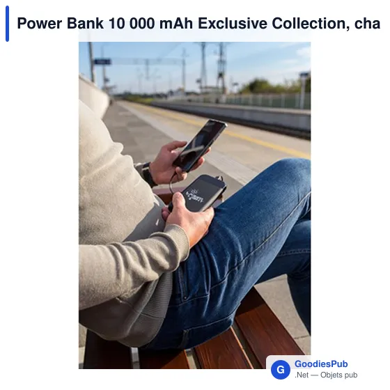 Chargeur sans fil personnalisable 10 000 mAh avec logo | Cory - Image 2