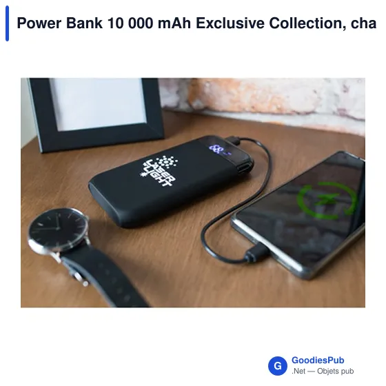 Chargeur sans fil personnalisable 10 000 mAh avec logo | Cory - Image 11
