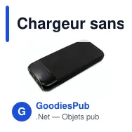 Chargeur sans fil personnalisable 10 000 mAh avec logo | Cory - Miniature 4
