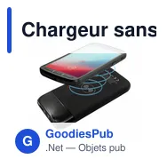 Chargeur sans fil personnalisable 10 000 mAh avec logo | Cory - Miniature 5